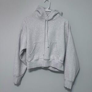 Aritzia TNA gray cropped hoodie size medium